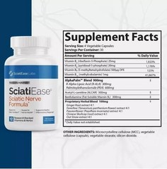3 Nerve SciatiEase Sciati Labs Ease Sciatic PACK Formula 120 Pills FAST SHIP-