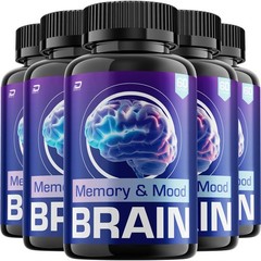 (5 Pack) Memory Mood Supplement Capsules – Memory and Mood Natural Blend Focus