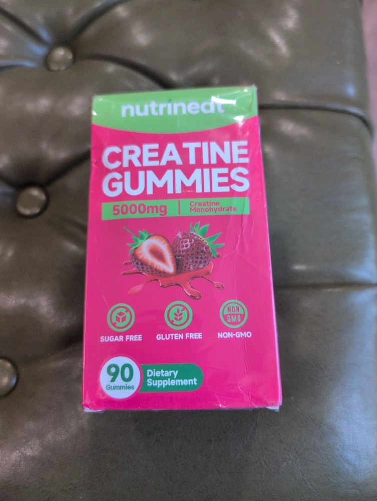 nutrineat Creatine Gummies 5000mg Creatine Monohydrate Strawberry 90 Vegan C