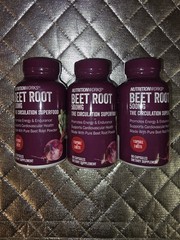 NutritionWorks ® Beet Root Circulation Superfood 90 Capsules 500mg Lot Of 3