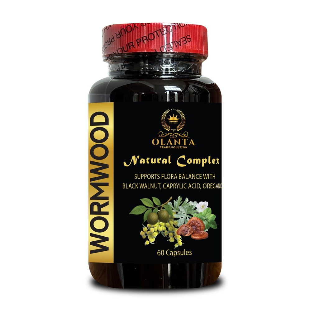 Wormwood Black Walnut Herbal Complex with Protease, Cellulase Digestive support