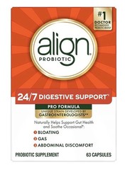 Align Probiotic 24/7 Digestive Support Pro Formula for Women and Men 63 Capsules