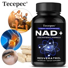 120 Ct Supplement with Nicotinamide Riboside Plus Resveratrol for Anti Aging