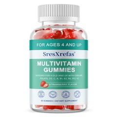 Children Multivitamin Gummies for Brain,Bone,Immune Support 60 Count Strawberry