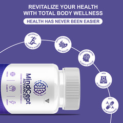(2 Pack) Mindcept Advanced Brain Formula, Mind Cept Supplement (120 Capsules)