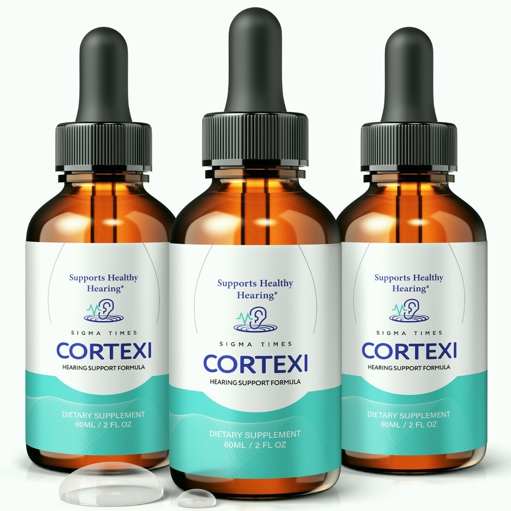 Cortexi Oral Drops – Ear Support, Hearing Clarity & Comfort Supplement -3 Pack