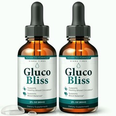Gluco Bliss Drops, GlucoBliss Advanced Blood Flow & Metabolic Support – 2 Pack