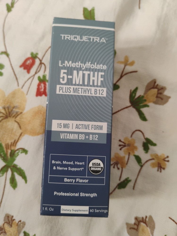 Triquetra L-Methylfolate (15 mg) Plus Methyl-B12 60 Servings Exp. 09/2027 New