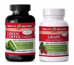 Antiaging central – GREEN COFFEE EXTRACT – GRAPE SEED EXTRACT COMBO – grape seed