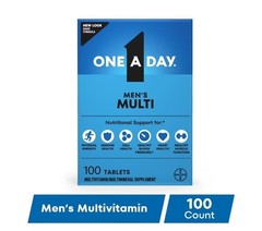 One A Day Men&rsquo;s Multivitamin Tablets, Multivitamins for Men, 100 Ct