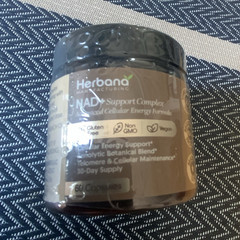 Herbana NAD+ Support Complex 60 Caps Vegan Non-GMO Exp 11/2027