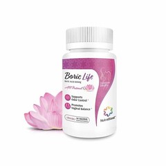 NutraBlast Boric Vaginal Suppositories 30 Count 600mg 100% Pure Made USA