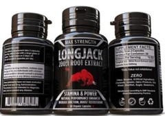 Max Strength Longjack 200:1 Root Extract Stamina & Power Booster 60 Caps