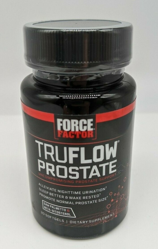 Force Factor TRUFLOW Prostate Support Supplement for Men – 30 Softgels