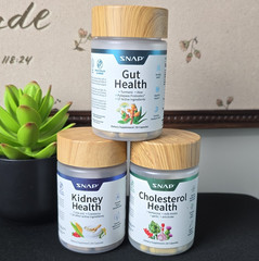 3-PACK BUNDLE Gut, Kidney & Cholesterol Support Dietary Supplement Capsules