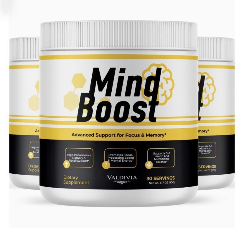 MIND BOOST Powder – Dietary Supplement – Lot of 3 Containers (30 Servings Each)