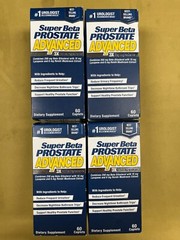 4 New Super Beta Prostate Advanced – 60 Caplets Each Box Exp. 11/2025 & 01/2026