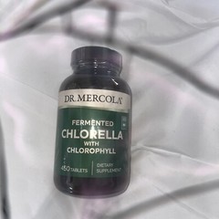 Dr. Mercola Fermented Chlorella with Chlorophyll, 450 Tablets Exp: 02/26
