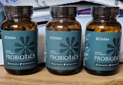 BIOMA Probiotic Capsules Digestive Support & Weight Mgmt 60 Vegan, Unflavored