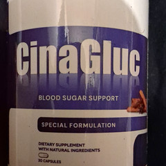 CinaGluc Blood Sugar Support Dietary Supplement Capsules, Chromium, 30 Ct