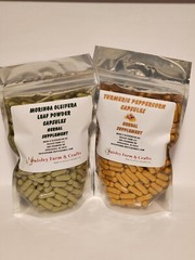 Turmeric Peppercorn and Moringa Leaf Capsule Combo Pack – 300 Each!