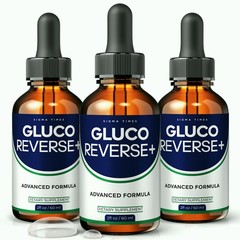 Gluco Reverse + Drops, Advanced Liquid Supplement for Blood Health – 3 Pack
