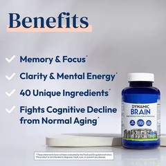 Brain Dynamic Vitamin – Focus, Memory & Clarity Support, 60 Capsules *1-3