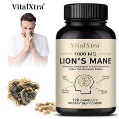 Dual Organic Herb Caps, For Memory,Focus,Mental Clarity & Immune system 120 Caps