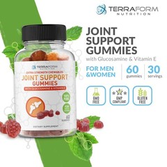 Extra Strength Joint Support Gummies with Glucosamine & Vitamin E – 60 Count