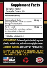 high cholesterol supplements – GARLIC & PARSLEY 600MG 2B – garlic pills for huma