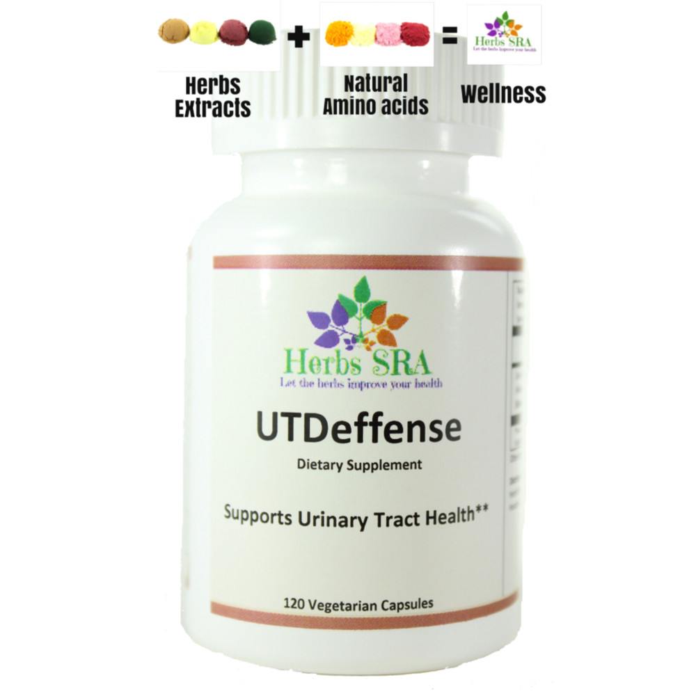 UT DEFENSE, 120 Capsules, RELIEF Urinary Pain, Alleviating, Natural, Control UTI
