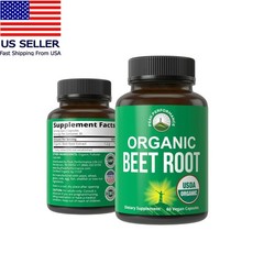 Peak Performance Organic Beet Root Capsules 1200mg – Vegan Energy Booster