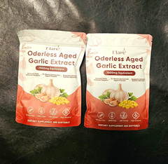 Elaré Odorless Aged Garlic Extract 7500mg Eq 300 Softgels NEW