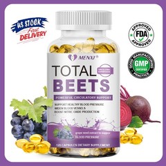 Total Beets 1050mg Concentrated Beet Root 120 Capsules Circulation Support