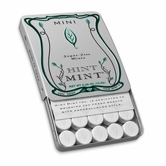 Hint Mint Mini Sugar Free Candy Mints 0.36oz Tin Peppermint 24 Pack All Natural