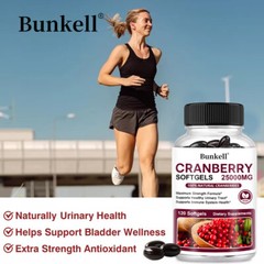 Cranberry Softgels | Maximum Strength | 25,000 mg + Vitamin C