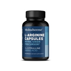 L-Arginin 800mg + L-Citrulline Capsules for Circulation & Energy 30/60/120Caps