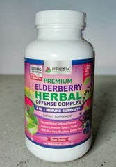 Premium Elderberry Herbal Defense Complex Immune Support 120 Caps High Strength