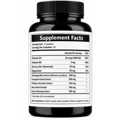 Rhinoxx Advanced Performance, Herbal Male Health Supplement ( 120 Capsules )