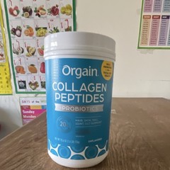 Orgain Collagen Peptides + Probiotics Powder Unflavored 25.6 oz ( 1.6lb) 726g