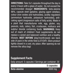 BETA ALANINE – 150 caps -Increase muscle endurance, Faster recovery, Strength