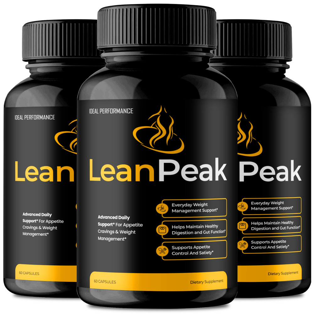 Lean Peak Capsules, Official LeanPeak Supplement Pills (3 Pack)