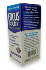 Fcus Factor Memory, Concentration & Focus (60 Tablets) Exp: 08/2027 New