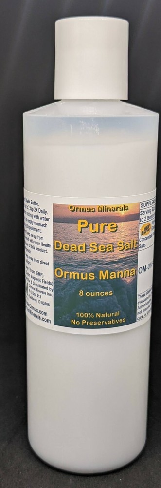 Pure Dead Sea Ormus Minerals Mental Health Immune Skin Electrolytes Energy 16oz