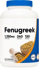Nutricost Fenugreek Seed 675mg, 240 Capsules – Gluten Free & Non-GMO