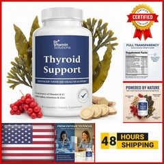 Thyroid Support Supplement with Iodine, 60 Capsules | Energy & Metabolism