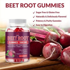 Beets Soft Chews Gummies with Beetroot & Magnesium – Circulation Support