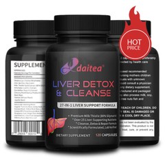 Milk Thistle Liver Detoxification and Cleansing Supplement 300 Mg, 30 To120Caps