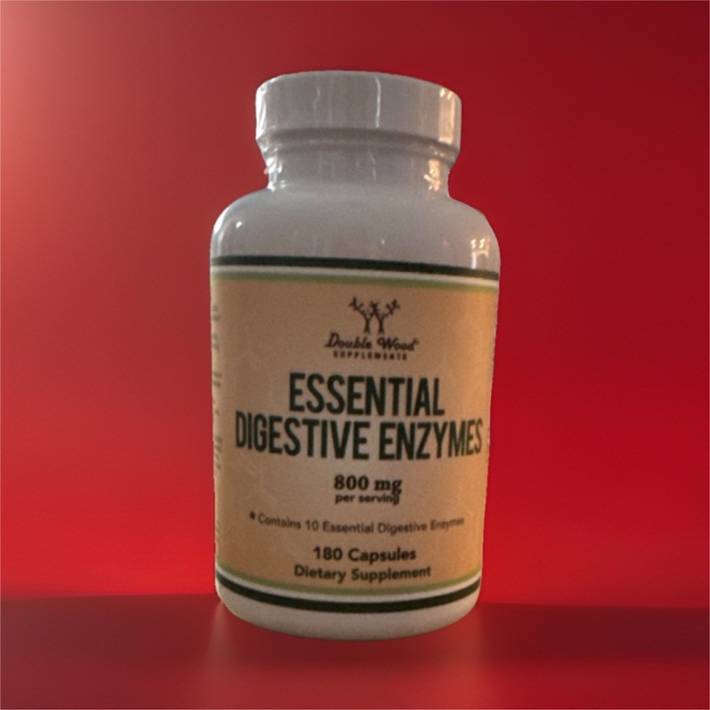 Double Wood Supplements Digestive Enzymes 800mg Capsule 180ct Digestive Support