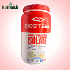 BioSteel • Whey Isolate Protein Powder • Vanilla • 28gm Protien/ Serv • 28.8 Oz